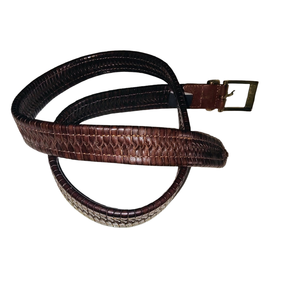 Daniel Cremieux Woven Leather Belt Men's size 34 - Picture 7 of 12